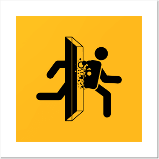 Portal disruption warning signal Posters and Art